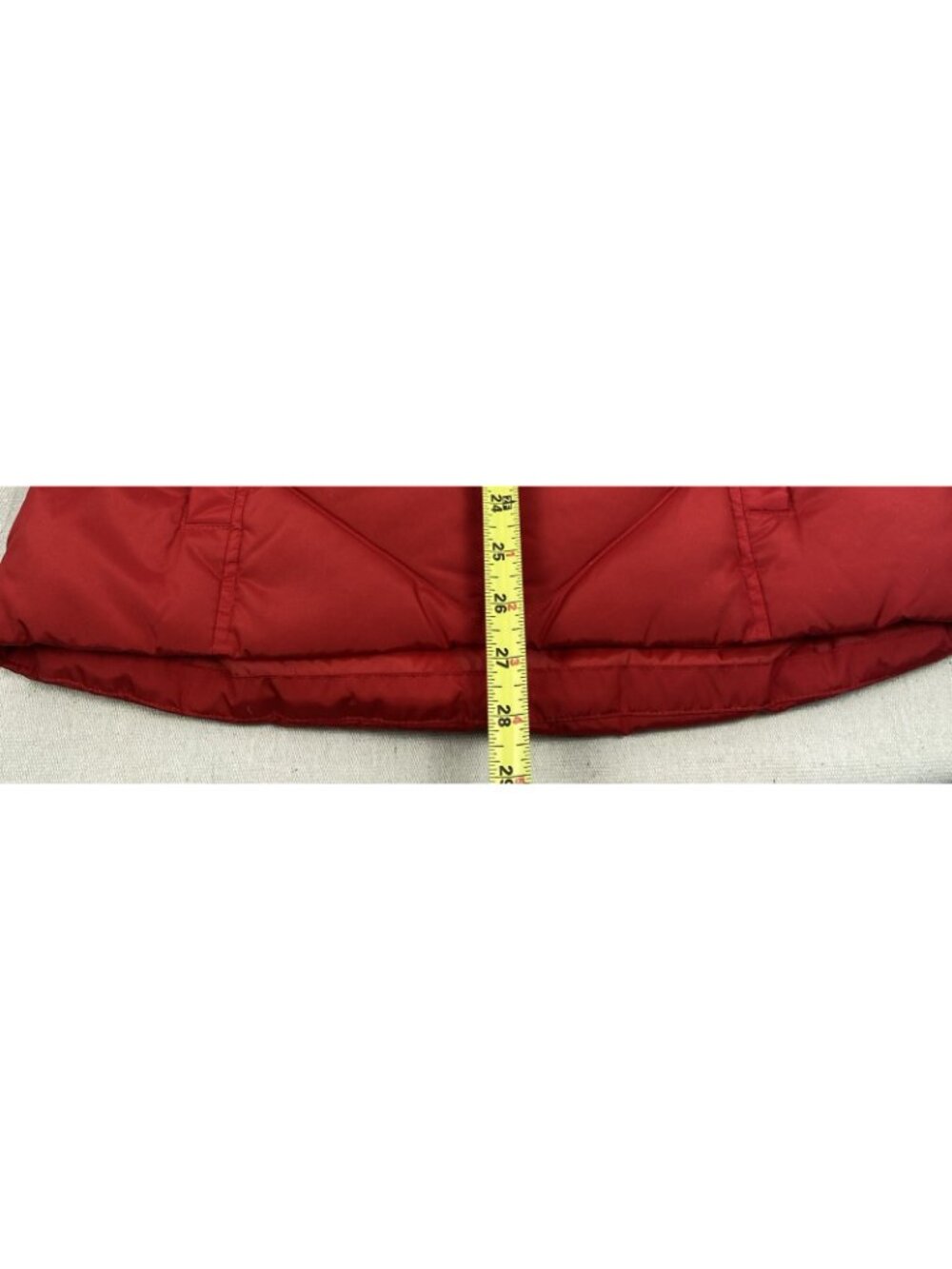 NEW Lands End Silver Premium Down 600 Filled RED Womens XS Coat *READ DESCRIPT* - Picture 13 of 15
